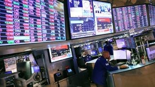The floor of the New York Stock Exchange The floor of the New York Stock Exchange
