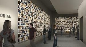 A designers' rendering of the Memorial Exhibition space with portraits of the nearly 3000 victims (image 9/11 Memorial) A designers' rendering of the Memorial Exhibition space with portraits of the nearly 3000 victims (image 9/11 Memorial)