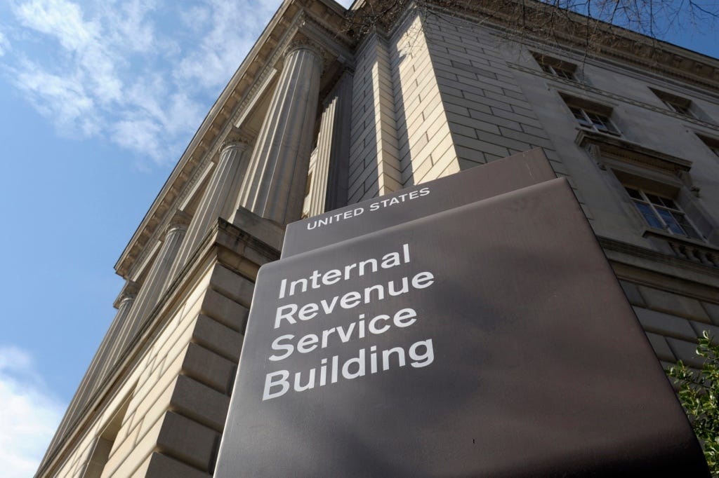 The exterior of the Internal Revenue Service (IRS) building in Washington. The exterior of the Internal Revenue Service (IRS) building in Washington.