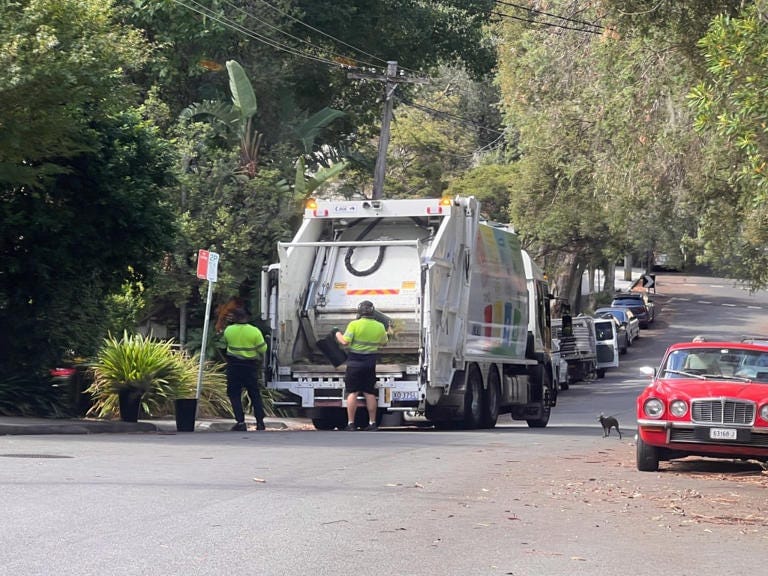 Stock image: Garbage collection and truck workers. Stock image: Garbage collection and truck workers.