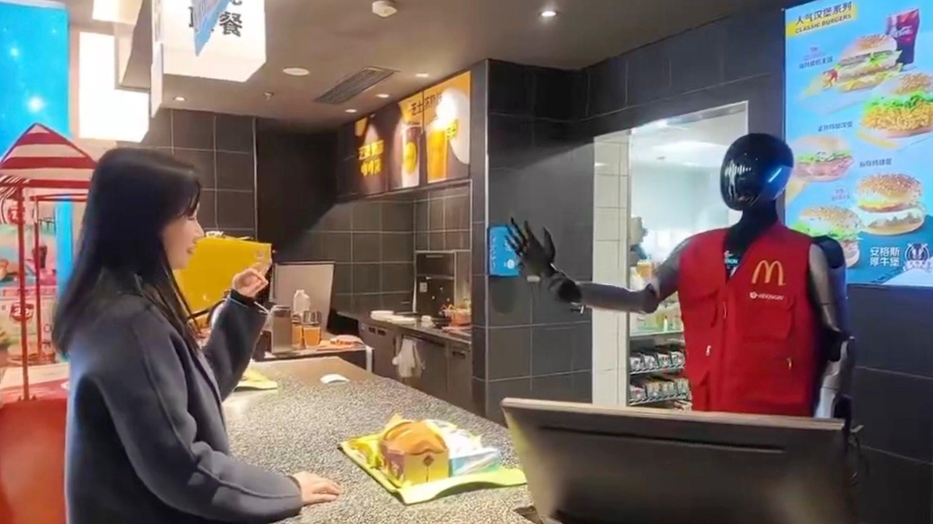 Watch McDonald's test humanoid robots on the front line Watch McDonald's test humanoid robots on the front line