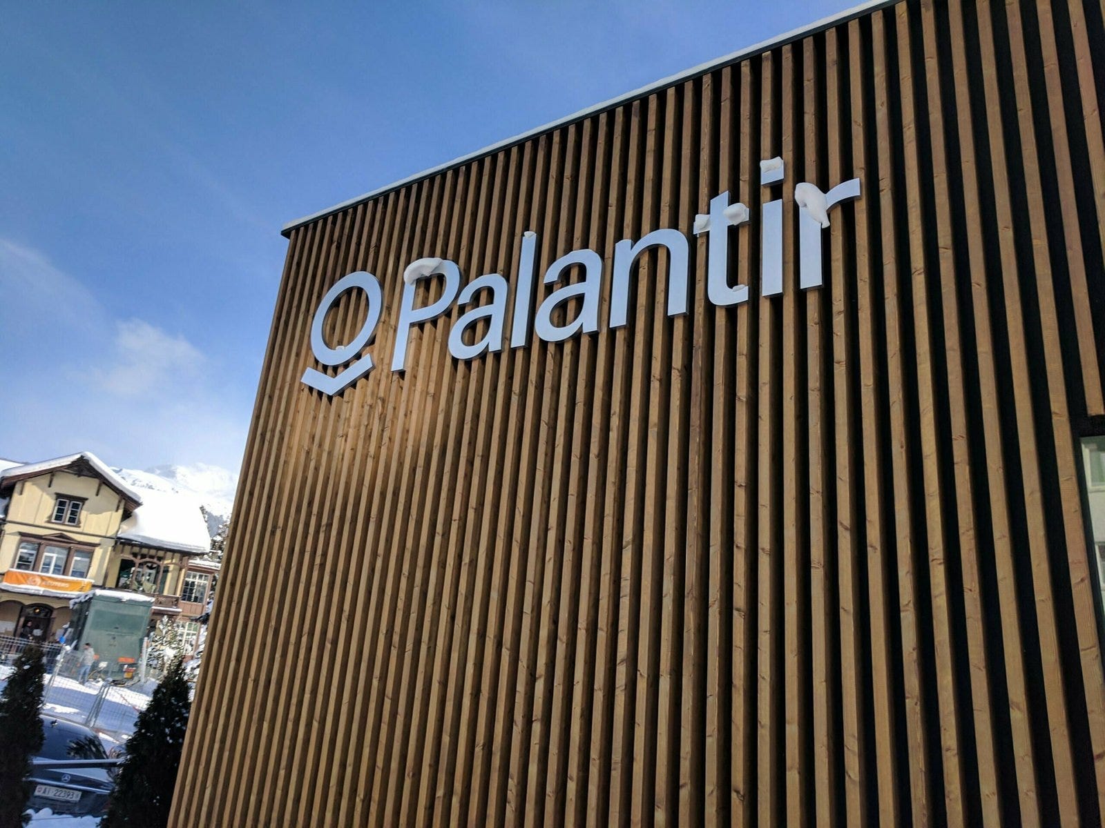 Palantir pavilion, World Economic Forum, Davos, Switzerland Photo by Cory Doctorow Palantir pavilion, World Economic Forum, Davos, Switzerland Photo by Cory Doctorow