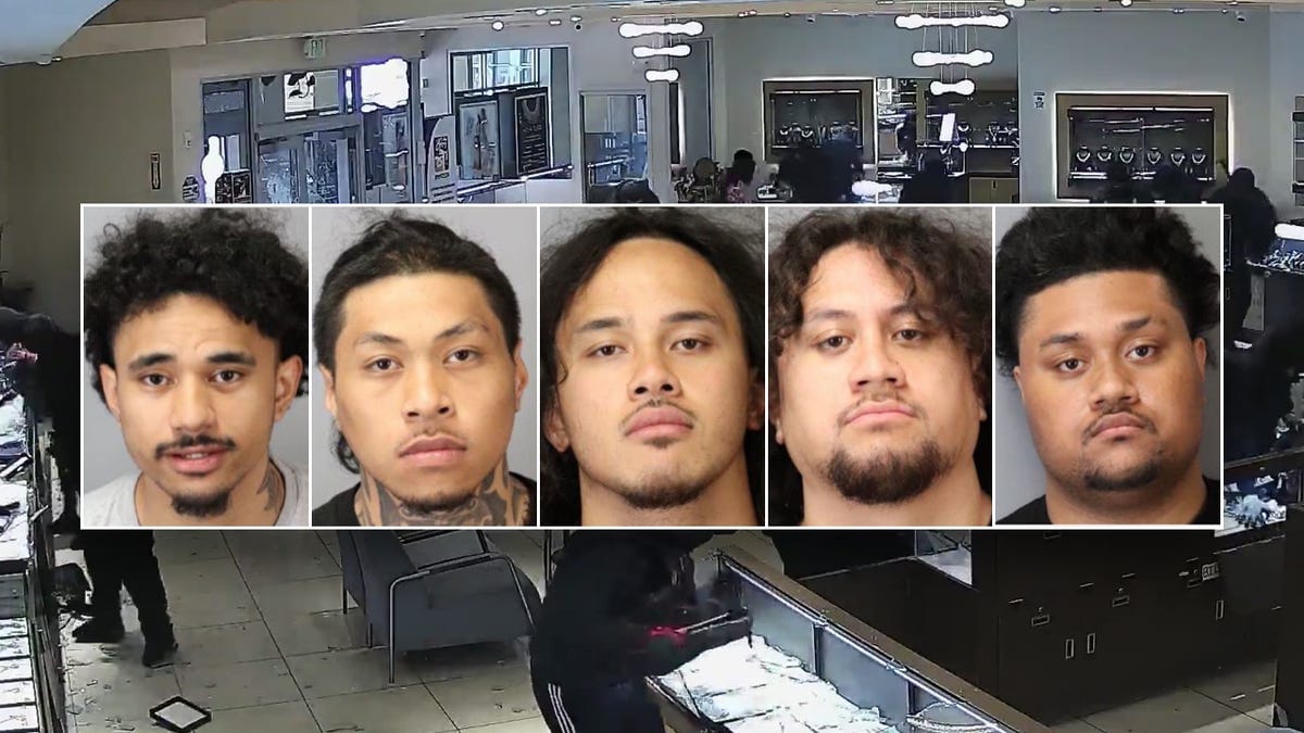 Mugshots from Left to Right of Afuhia Lavakeiaho, Ofa Ahomana, Kilifi Leaaetoa, Tonga Latu, and Tavake Esafe Mugshots from Left to Right of Afuhia Lavakeiaho, Ofa Ahomana, Kilifi Leaaetoa, Tonga Latu, and Tavake Esafe