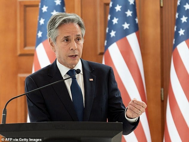 US Secretary of State Antony Blinken has suggested the United States is contemplating allowing Ukraine to use American-supplied weapons to directly strike Russian territory US Secretary of State Antony Blinken has suggested the United States is contemplating allowing Ukraine to use American-supplied weapons to directly strike Russian territory