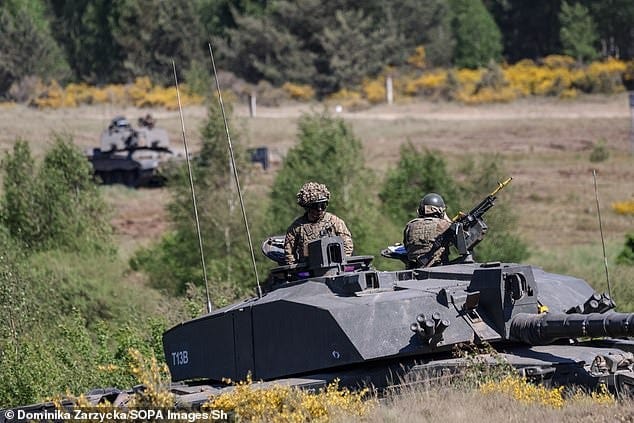 British and American soldiers take part in NATO drills in Poland during Steadfast Defender 2024, on May 17 British and American soldiers take part in NATO drills in Poland during Steadfast Defender 2024, on May 17