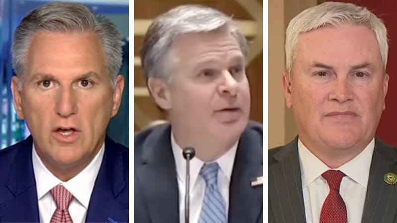BREAKING: House Oversight Committee to hold FBI director Chris Wray in contempt of Congress over refusal to turn over Biden docs BREAKING: House Oversight Committee to hold FBI director Chris Wray in contempt of Congress over refusal to turn over Biden docs