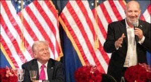 Donald Trump and Howard Lutnick at a Campaign Event Donald Trump and Howard Lutnick at a Campaign Event
