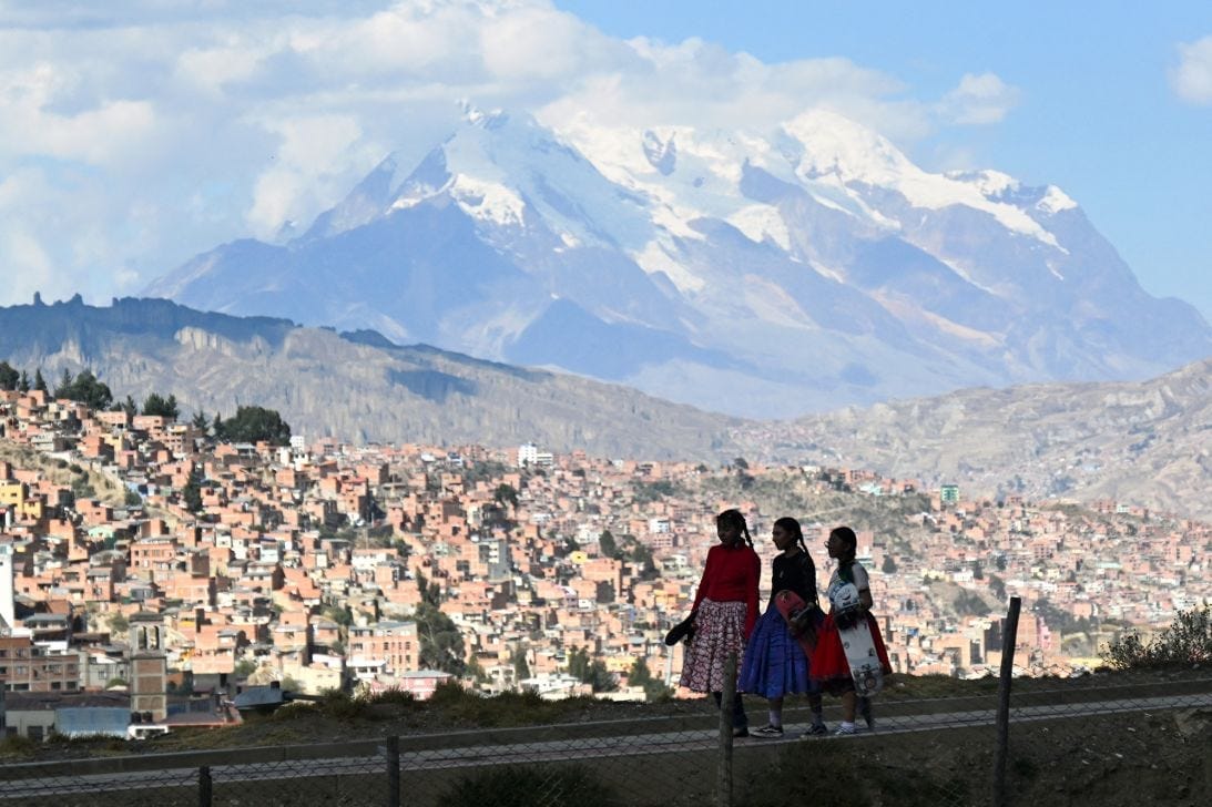 The Bolivian passport is the only one to have declined in power. La Paz is pictured. The Bolivian passport is the only one to have declined in power. La Paz is pictured.