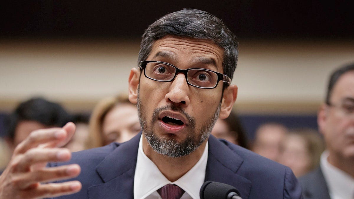 Google CEO Sundar Pichai Google CEO Sundar Pichai