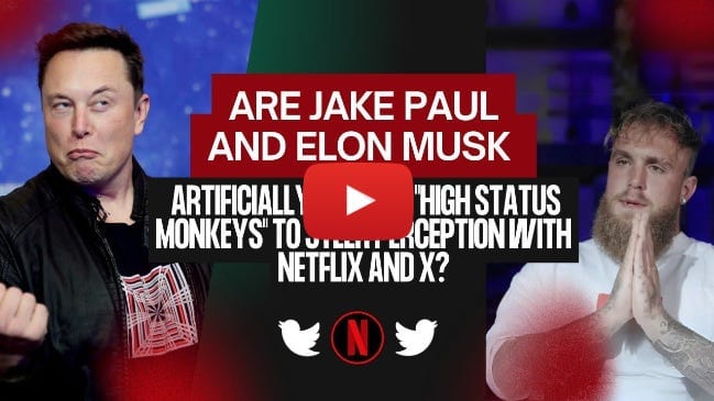 Are Jake Paul & Elon Musk Artificially Created "High Status Monkeys" to Steer Perception with X? Are Jake Paul & Elon Musk Artificially Created "High Status Monkeys" to Steer Perception with X?