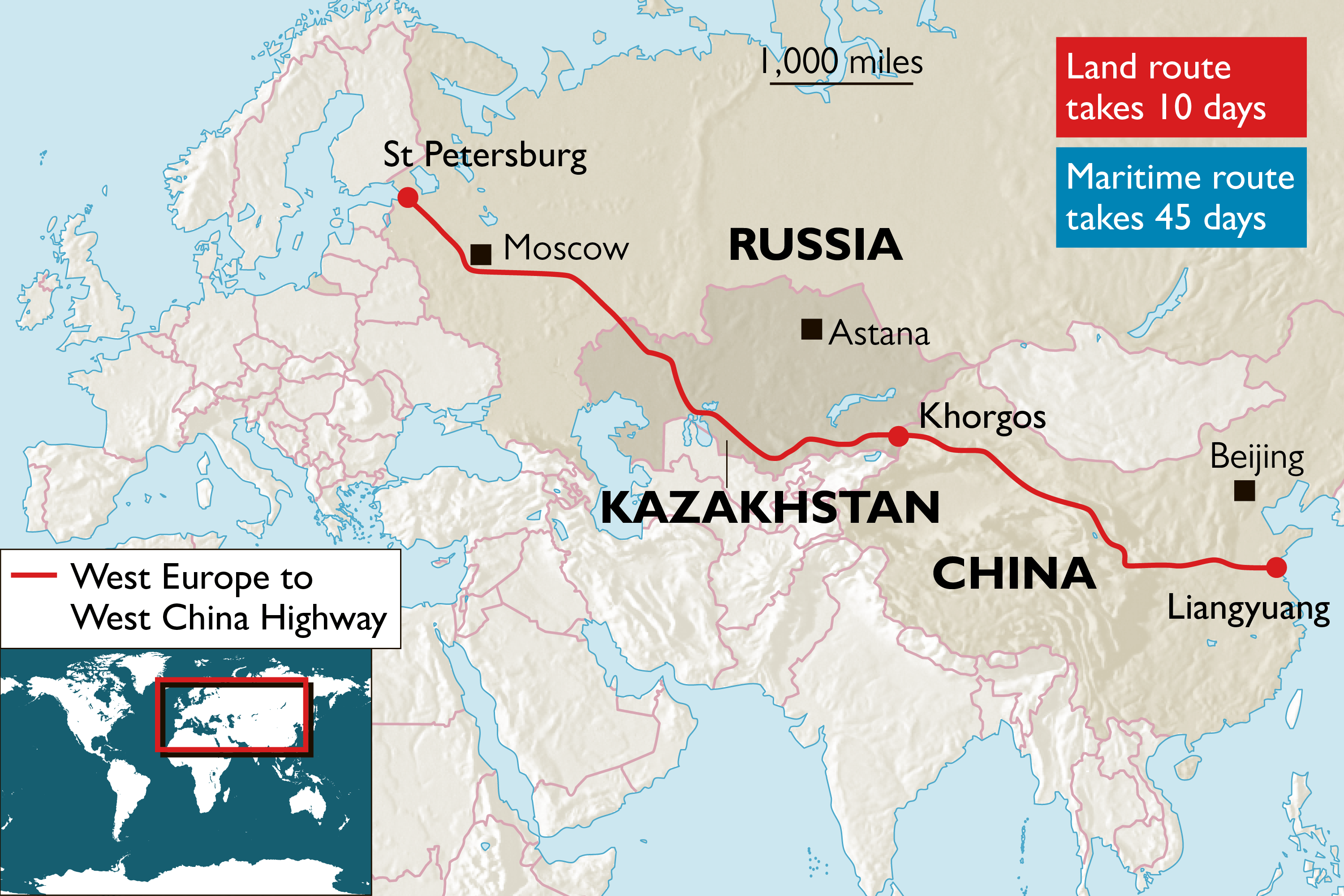 China completes new silk road to Europe | World | The Times