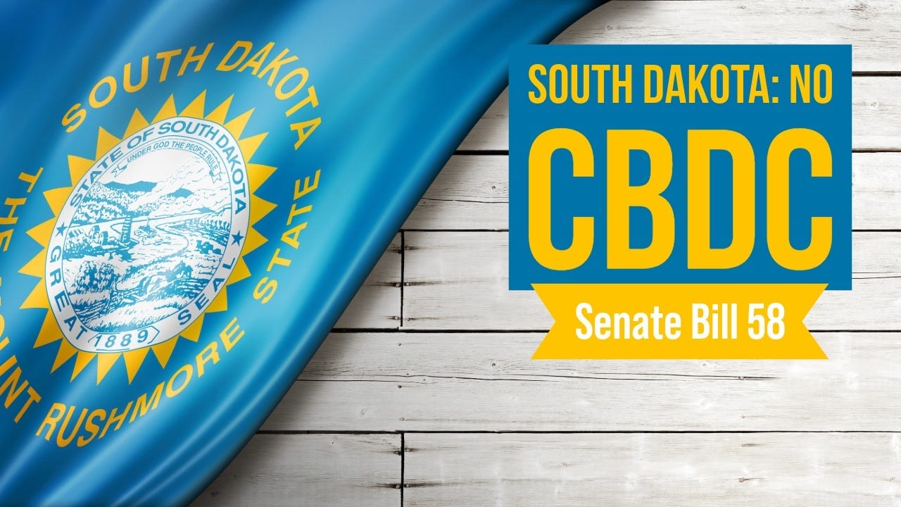 South Dakota Senate Committee Passes Bill to Exclude CBDC from State Definition of Money | Tenth Amendment Center South Dakota Senate Committee Passes Bill to Exclude CBDC from State Definition of Money | Tenth Amendment Center