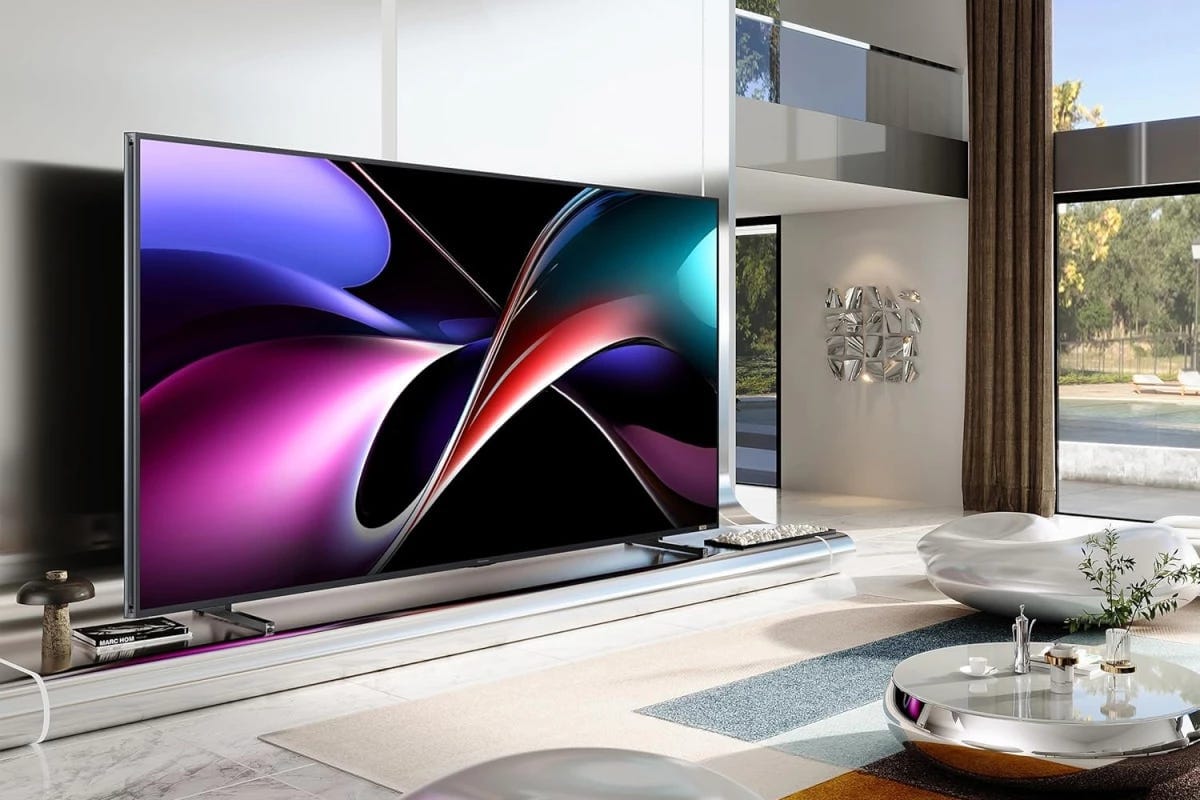 This is the sort of space you need to house a 116-inch Micro RGB TV like Hisense's 30,000-dollar model shown here This is the sort of space you need to house a 116-inch Micro RGB TV like Hisense's 30,000-dollar model shown here