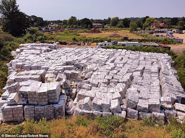 A mountain of thousands of PPE containers were dumped near a nature reserve, leaving councillors 'horrified' and&nbsp;questioning whether they were discarded during the pandemic for being 'substandard'