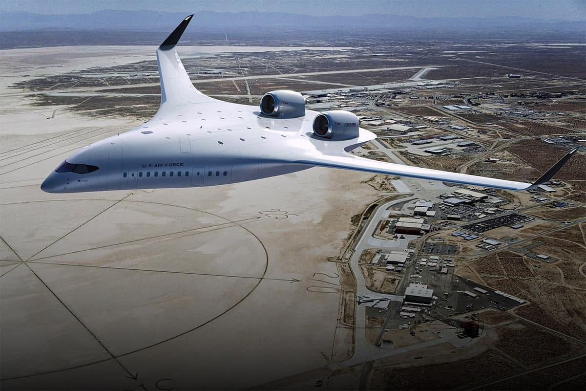 JetZero's blended wing body aircraft JetZero's blended wing body aircraft
