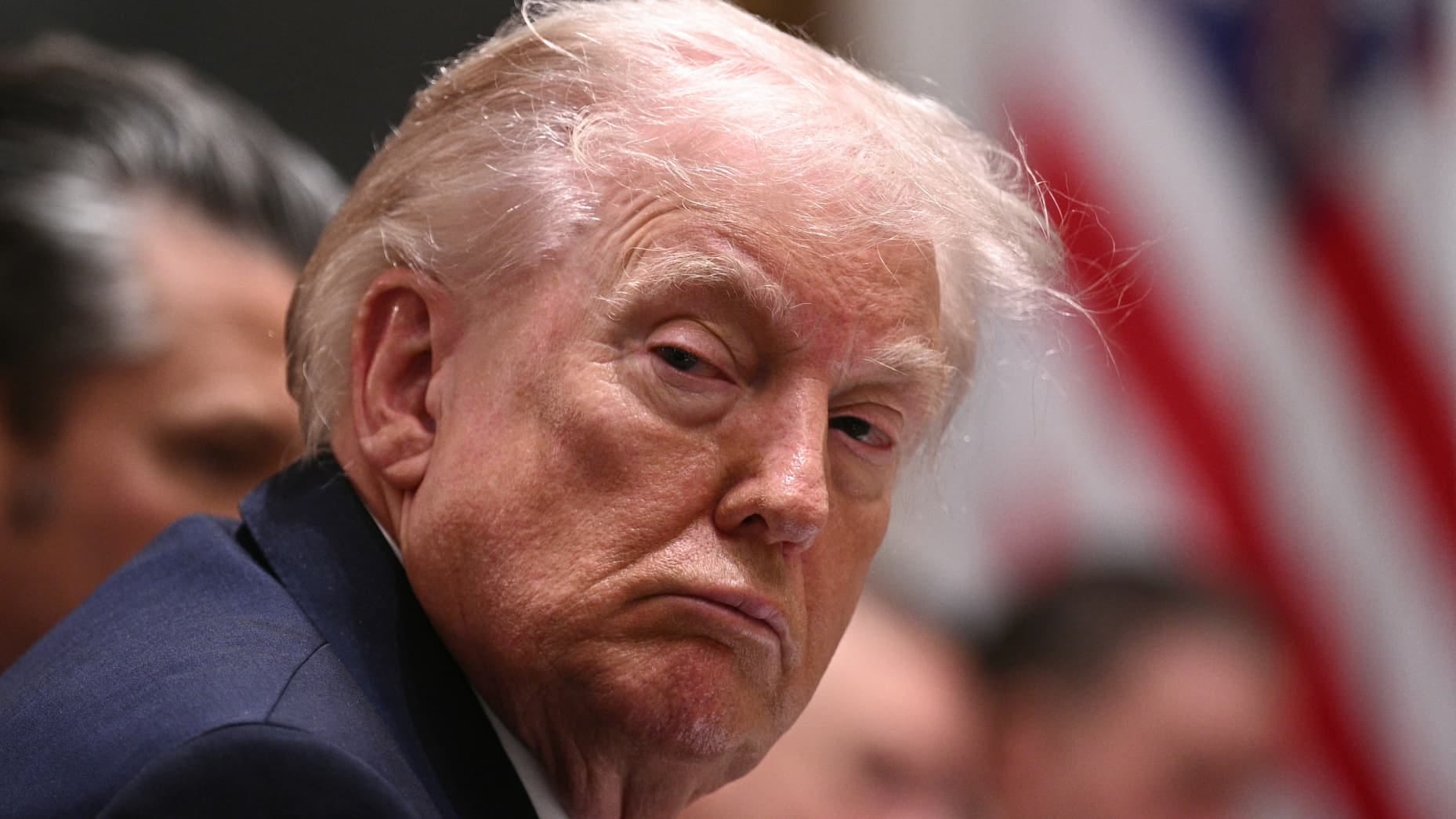 US President Donald Trump listens during a cabinet meeting in the Cabinet Room of the White House in Washington, DC, on January 29, 2026. (Photo by Brendan SMIALOWSKI / AFP via Getty Images) US President Donald Trump listens during a cabinet meeting in the Cabinet Room of the White House in Washington, DC, on January 29, 2026. (Photo by Brendan SMIALOWSKI / AFP via Getty Images)