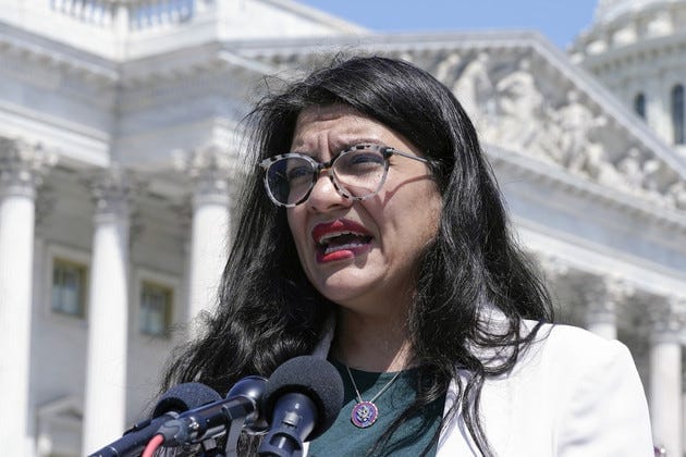 Rashida Tlaib speaks. Rashida Tlaib speaks.