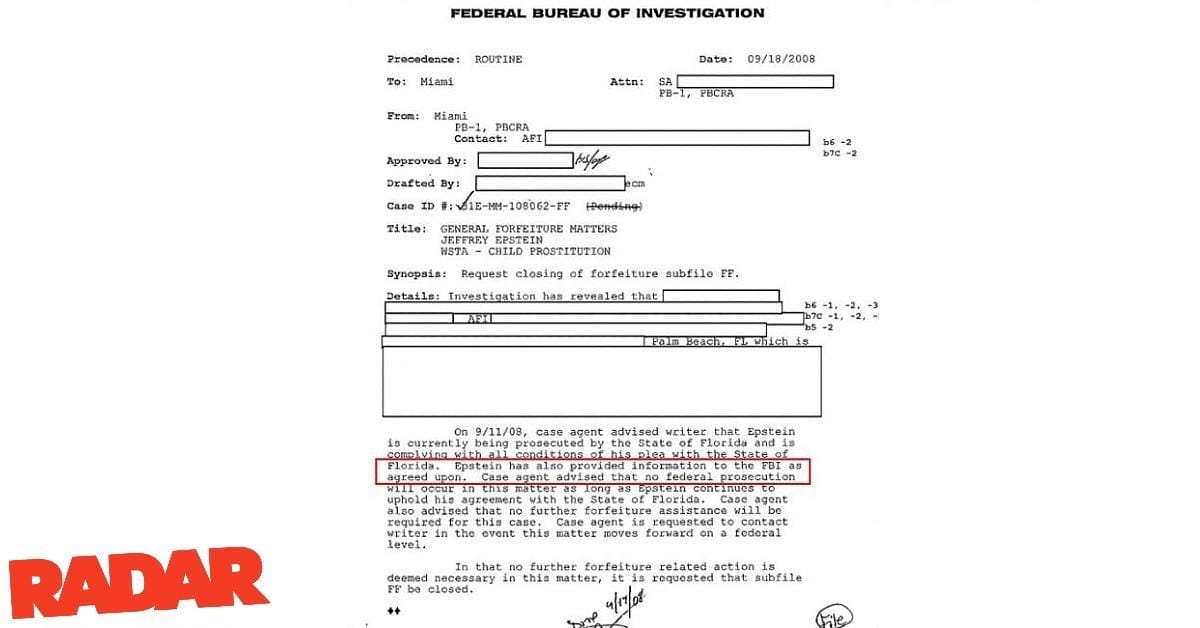 Photo of FBI records Photo of FBI records