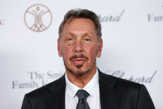 Larry Ellison attends the Rebels With A Cause Gala 2019 at the Lawrence J Ellison Institute for Transformative Medicine of USC on October 24, 2019, in Los Angeles. Larry Ellison attends the Rebels With A Cause Gala 2019 at the Lawrence J Ellison Institute for Transformative Medicine of USC on October 24, 2019, in Los Angeles.