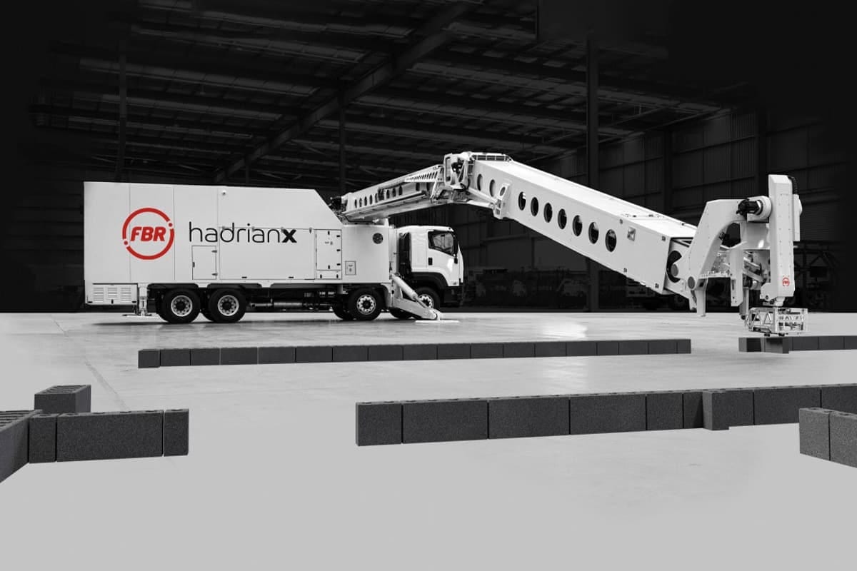 FBR's Next Gen Hadrian X bricklaying robot has set a new speed record in testing FBR's Next Gen Hadrian X bricklaying robot has set a new speed record in testing
