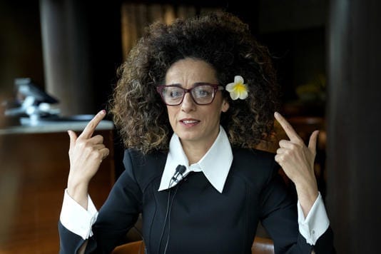 Masih Alinejad, 48, a prominent Iranian American human rights activist attends an interview with the Associated Press in Berlin, Germany, Saturday, Nov. 9, 2024. (AP Photo/Ebrahim Noroozi) Masih Alinejad, 48, a prominent Iranian American human rights activist attends an interview with the Associated Press in Berlin, Germany, Saturday, Nov. 9, 2024. (AP Photo/Ebrahim Noroozi)