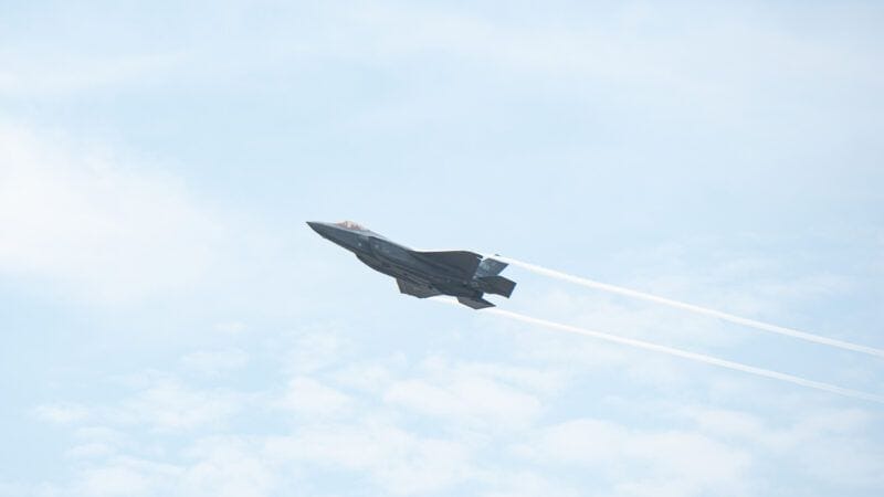 F-35 Lightning II flying in the air during a demonstration. | Teera Noisakran/Sipa USA/Newscom F-35 Lightning II flying in the air during a demonstration. | Teera Noisakran/Sipa USA/Newscom