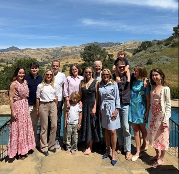 Recent social media photos show Hunter Biden spent Easter with the his ailing father Joe and the res Recent social media photos show Hunter Biden spent Easter with the his ailing father Joe and the res