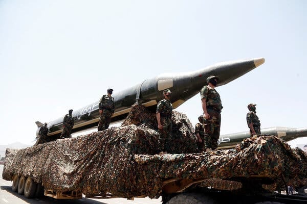 Yemen's Houthi Militia Says It Launched Missiles and Drones Toward Israel -  The New York Times