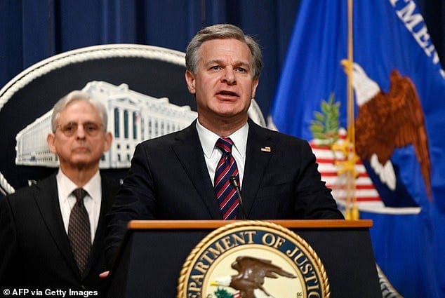 FBI Director Chris Wray and Attorney General Merrick Garland are accused by whistleblowers of politicized actions against conservatives FBI Director Chris Wray and Attorney General Merrick Garland are accused by whistleblowers of politicized actions against conservatives