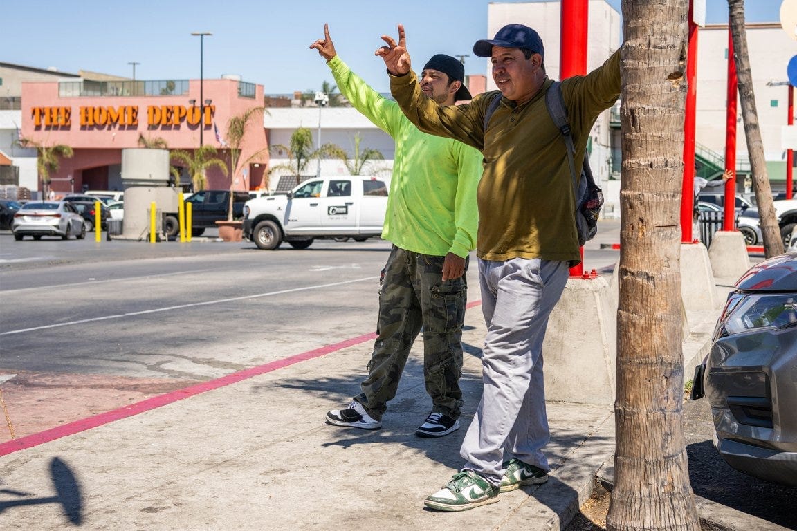 A Home Depot location in Los Angeles has installed three sound cannon devices in its parking lots, prompting outcry from migrant activists. A Home Depot location in Los Angeles has installed three sound cannon devices in its parking lots, prompting outcry from migrant activists.