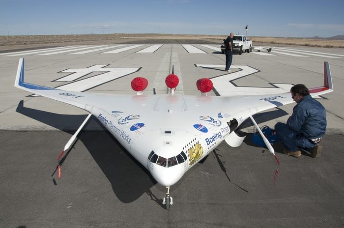 An X-48 series demonstrator. An X-48 series demonstrator.
