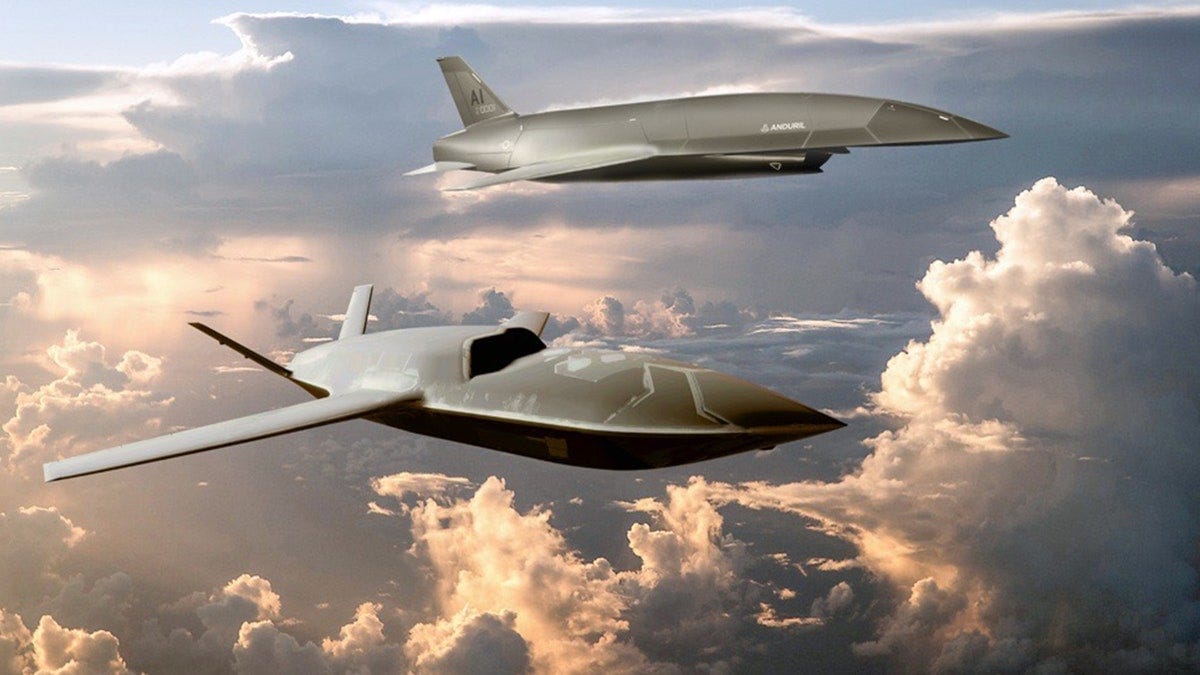 rendition of USAF unmanned fighter jets rendition of USAF unmanned fighter jets