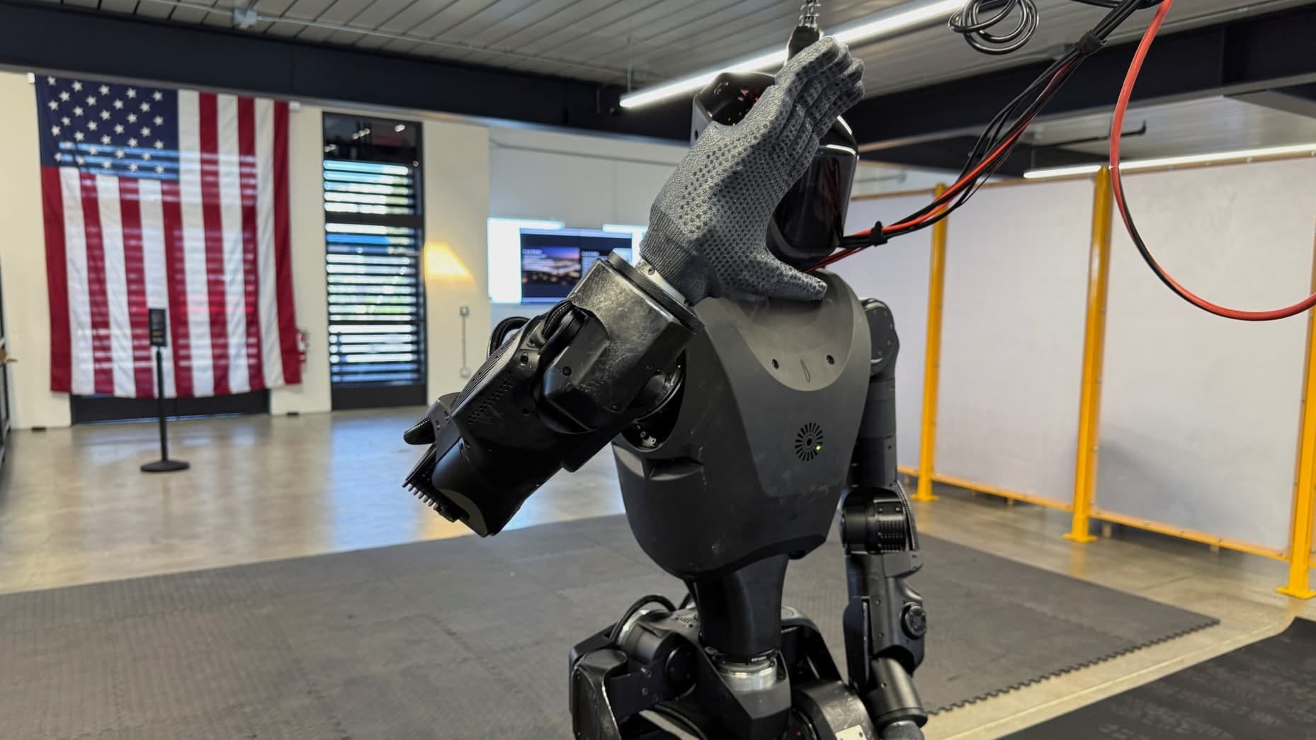 Phantom-01, a humanoid robot developed by San Francisco-based startup Foundation for military purposes, sits at the company's factory in San Francisco, California, U.S., February 4, 2026. REUTERS/Aleksandra Michalska Phantom-01, a humanoid robot developed by San Francisco-based startup Foundation for military purposes, sits at the company's factory in San Francisco, California, U.S., February 4, 2026. REUTERS/Aleksandra Michalska