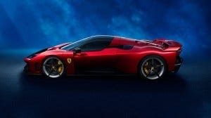 The Ferrari F80 from the side The Ferrari F80 from the side