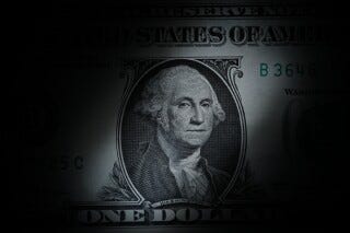 The likeness of George Washington is seen on a U.S. one dollar bill, March 13, 2023, in Marple Township, Pa. (AP Photo/Matt Slocum, File) The likeness of George Washington is seen on a U.S. one dollar bill, March 13, 2023, in Marple Township, Pa. (AP Photo/Matt Slocum, File)