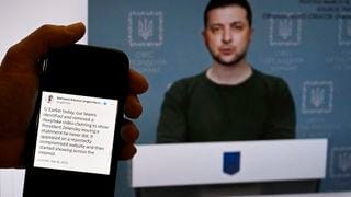 A deepfake image of Volodymyr Zelenskyy A deepfake image of Volodymyr Zelenskyy