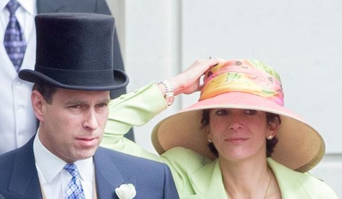 Andrew with Ghislaine Maxwell at Royal Ascot in 2000 Andrew with Ghislaine Maxwell at Royal Ascot in 2000