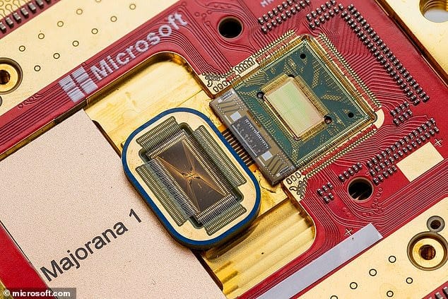 The Majorana 1 chip uses a first-of-its-kind material that isn't a solid, liquid or gas to produce fundamental units of information that serve as the building blocks for quantum computers The Majorana 1 chip uses a first-of-its-kind material that isn't a solid, liquid or gas to produce fundamental units of information that serve as the building blocks for quantum computers