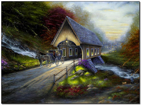 Covered bridge by Robert Finale Covered bridge by Robert Finale