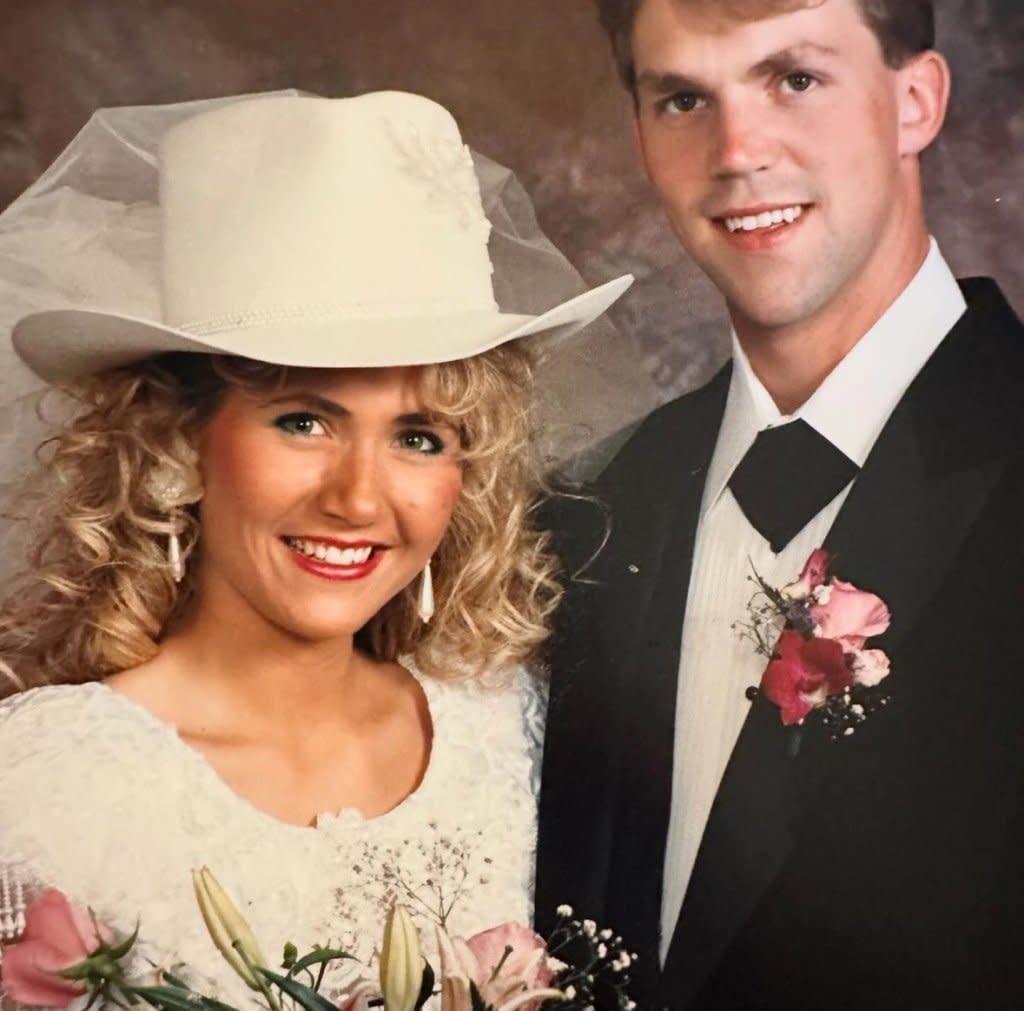 Kristi Noem and Bryon Noem married in 1992. Viral reports say he allegedly blew more than $25,000 messaging sex workers who specialize in bimbofication. X / @KristiNoem Kristi Noem and Bryon Noem married in 1992. Viral reports say he allegedly blew more than $25,000 messaging sex workers who specialize in bimbofication. X / @KristiNoem