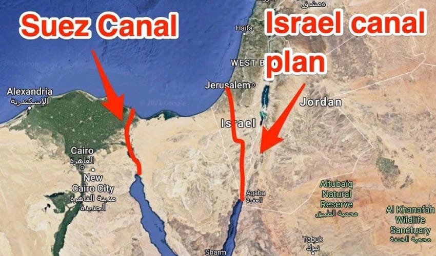 Israel's goal to open Ben Gurion Canal: Sources Israel's goal to open Ben Gurion Canal: Sources