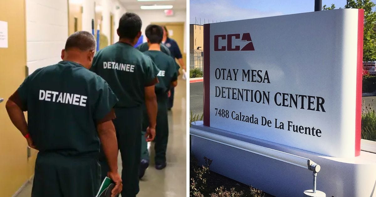 Veterans visit their spouses at Otay Mesa Detention Center after ICE detained their spouses during a green card interview Veterans visit their spouses at Otay Mesa Detention Center after ICE detained their spouses during a green card interview