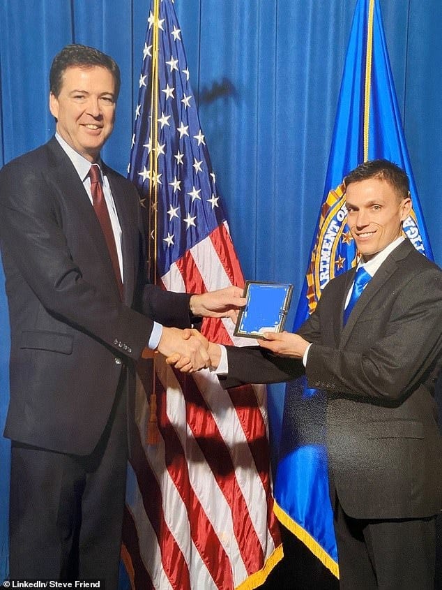 Steven Friend (right) had his security clearance revoked last September after he vocalized concerns to his superiors Steven Friend (right) had his security clearance revoked last September after he vocalized concerns to his superiors