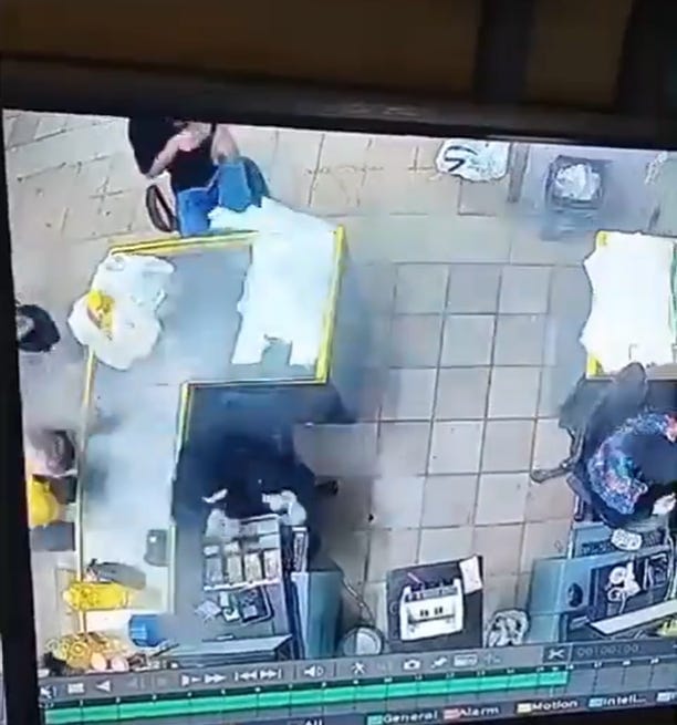 A man was caught on CCTV checking his pager just moments before it blew up A man was caught on CCTV checking his pager just moments before it blew up