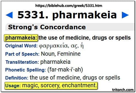 pharmakeia the use of medicine, drugs, or spells usage: magic sorcery enchantment pharmakeia the use of medicine, drugs, or spells usage: magic sorcery enchantment