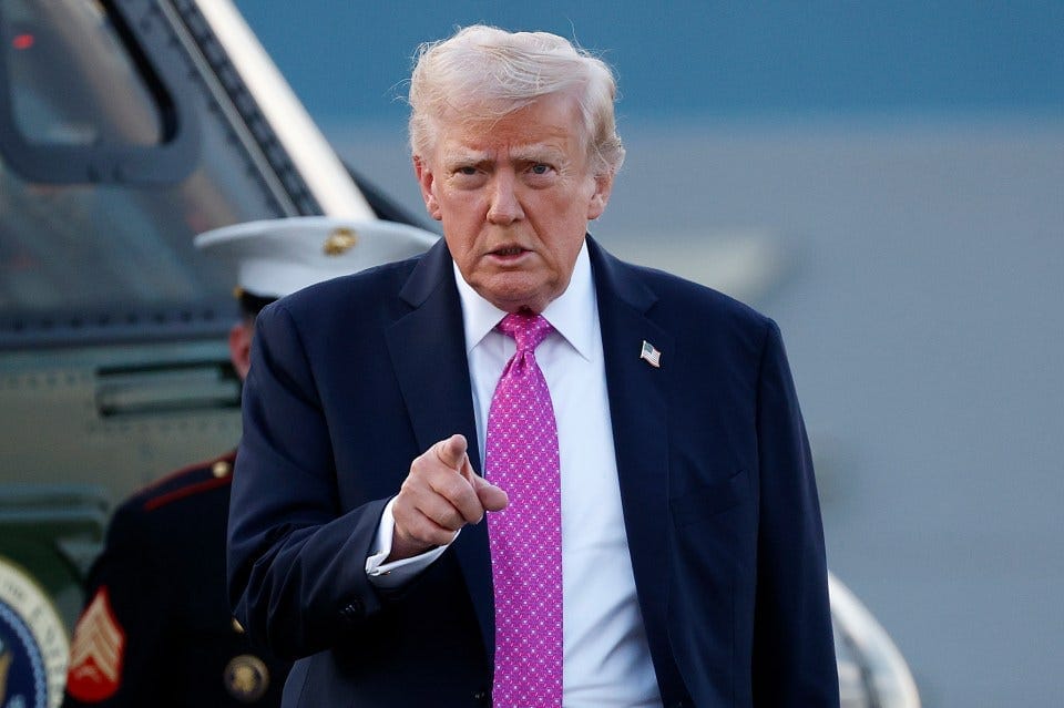 President Trump Departs Morristown Airport En Route To Washington, DC President Trump Departs Morristown Airport En Route To Washington, DC
