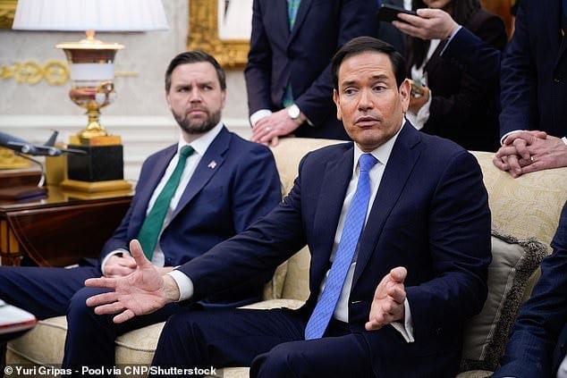 Secretary of State Marco Rubio has stated that he will be 'one of the first people to support him' Vance if he decides to run for president Secretary of State Marco Rubio has stated that he will be 'one of the first people to support him' Vance if he decides to run for president