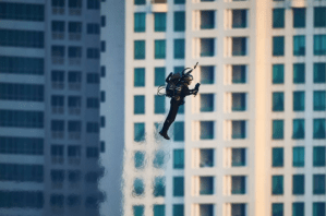 Mayman Aerospace backpack jetpack. Mayman Aerospace backpack jetpack.