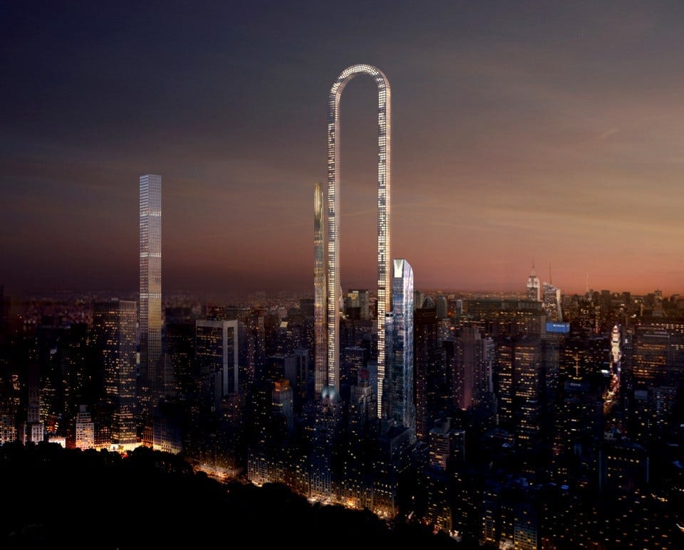 The Big-Bend will sacrifice height for length in its bid to challenge the limits of New York's skyline The Big-Bend will sacrifice height for length in its bid to challenge the limits of New York's skyline