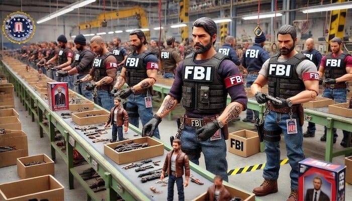 FBI right-wing terror factory. PHOTO: ChatGPT FBI right-wing terror factory. PHOTO: ChatGPT